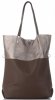 Bőr táska shopper bag Vittoria Gotti barna V6538